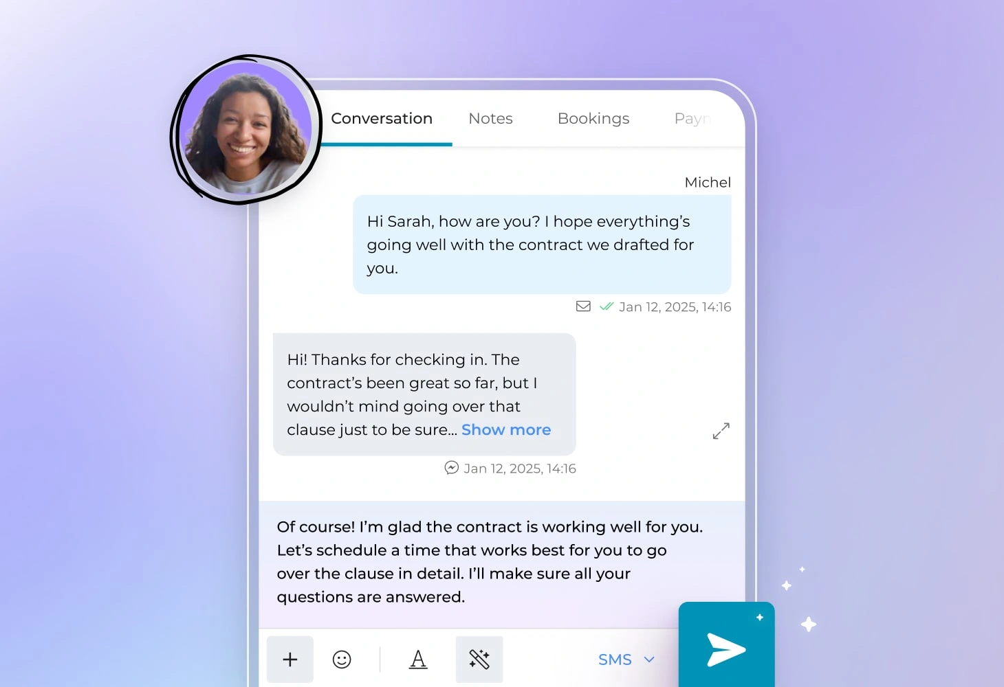 AI reply