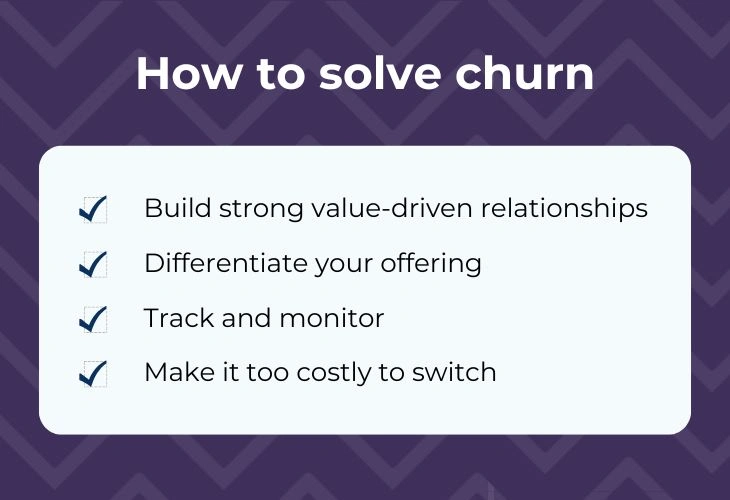 How to solve churn for marketing companies