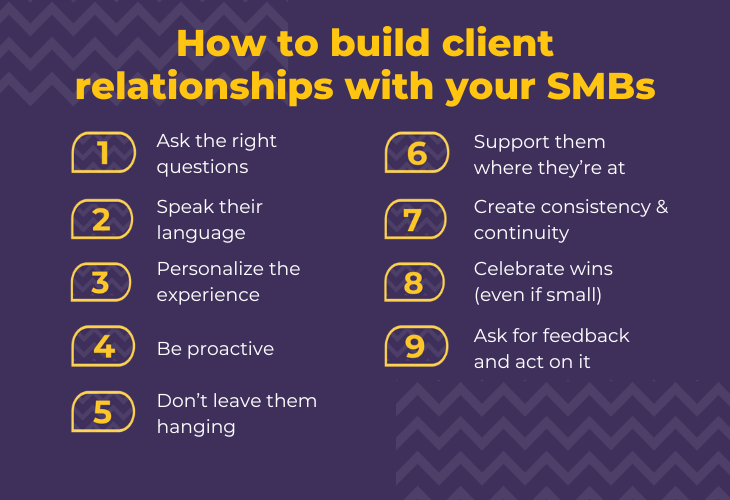 How to build client relationships with your SMBs