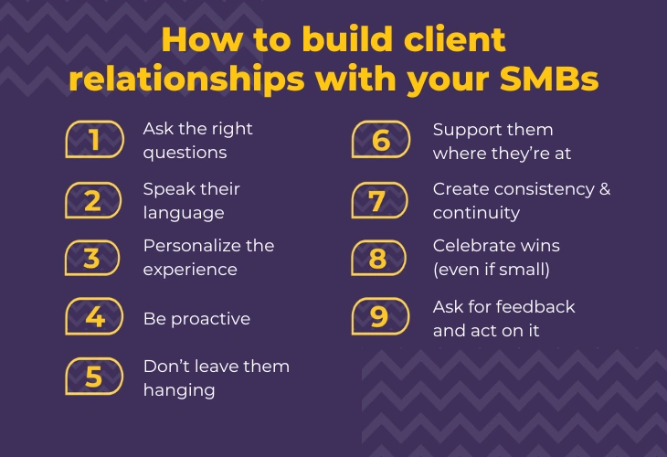 How to build client relationships with your SMBs