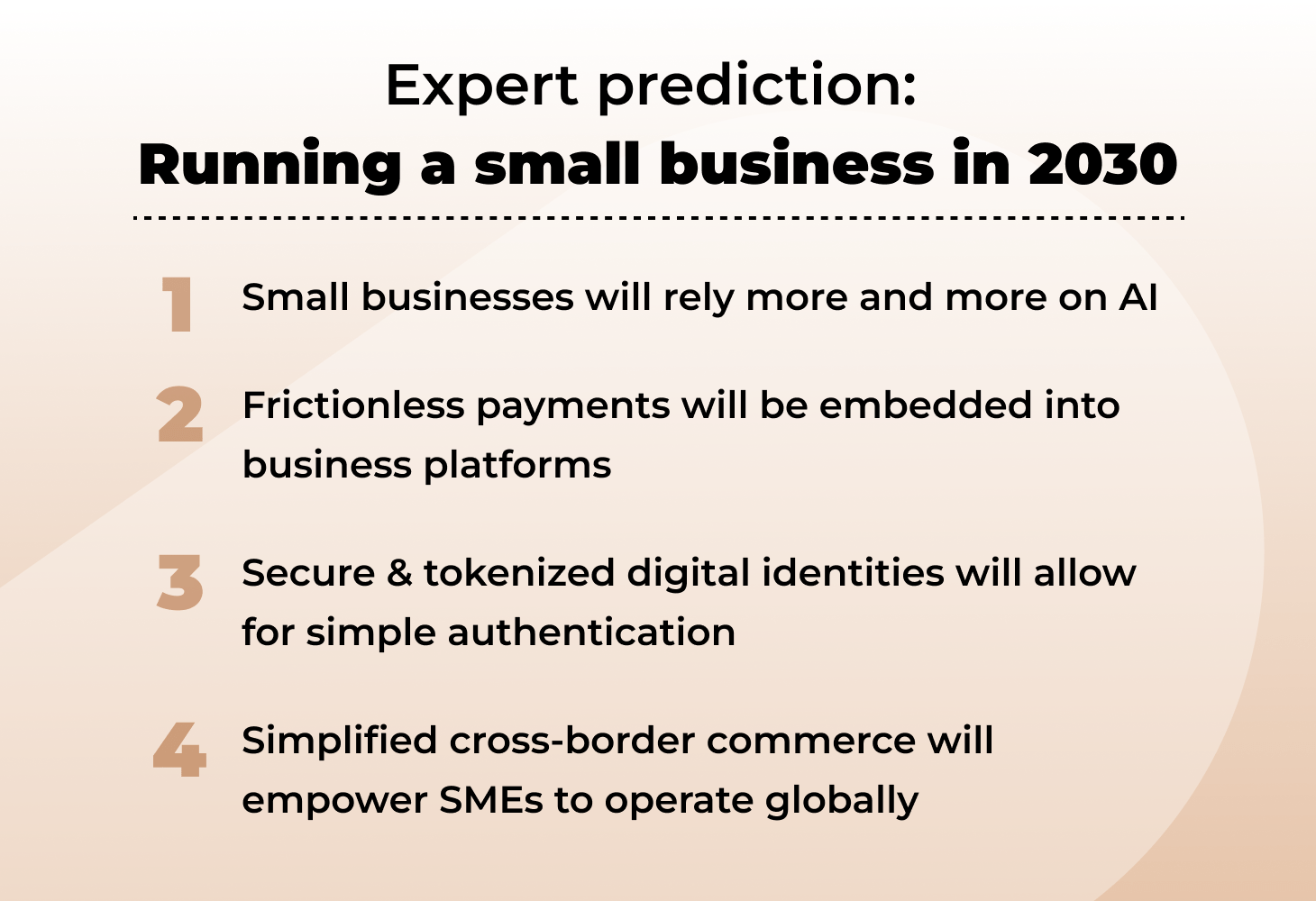 Running a small business in 2030 - expert predictions