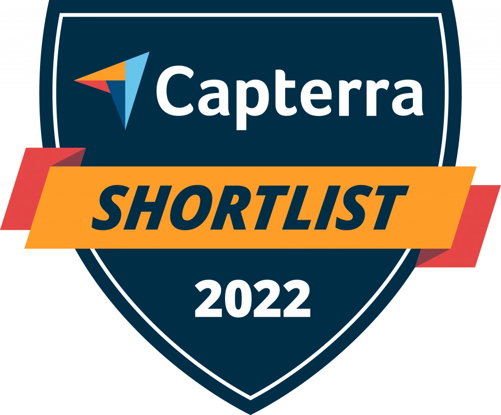 capterra shortlist winner badge 2022