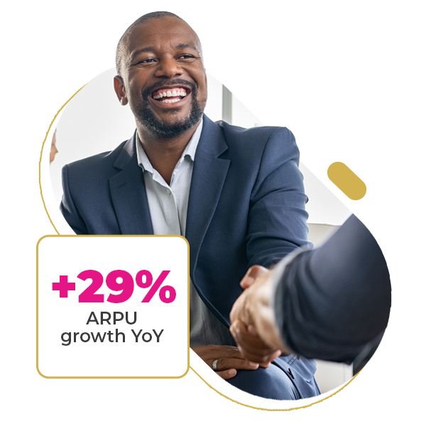 ARPU growth +29%