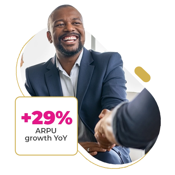 ARPU growth +29%