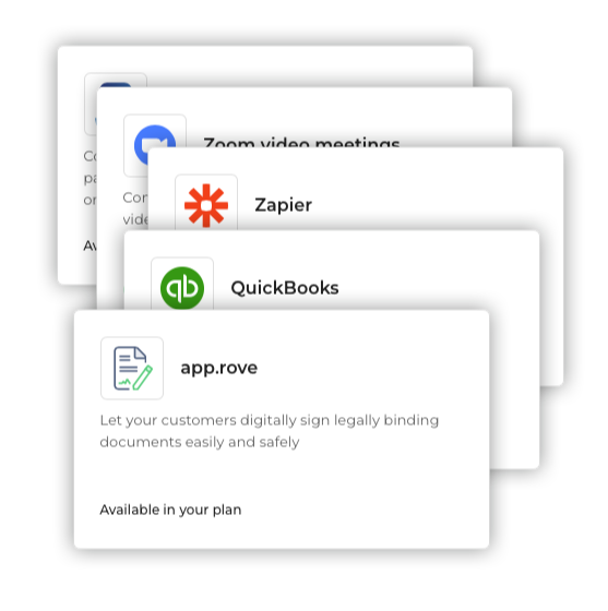 Tech stack integrations inTandem