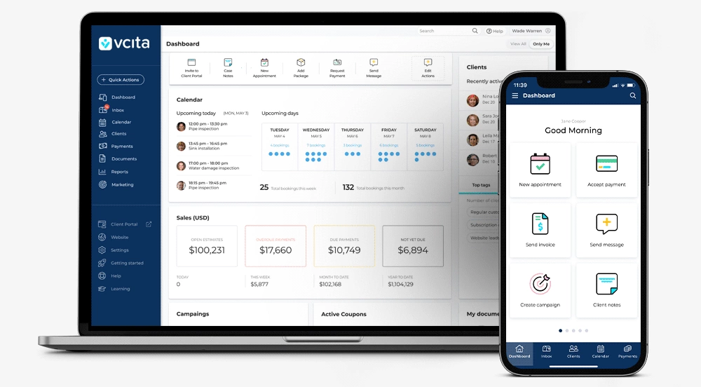 vcita small business management platform